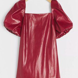 Greer Faux Leather Mini Dress from Anthropologie